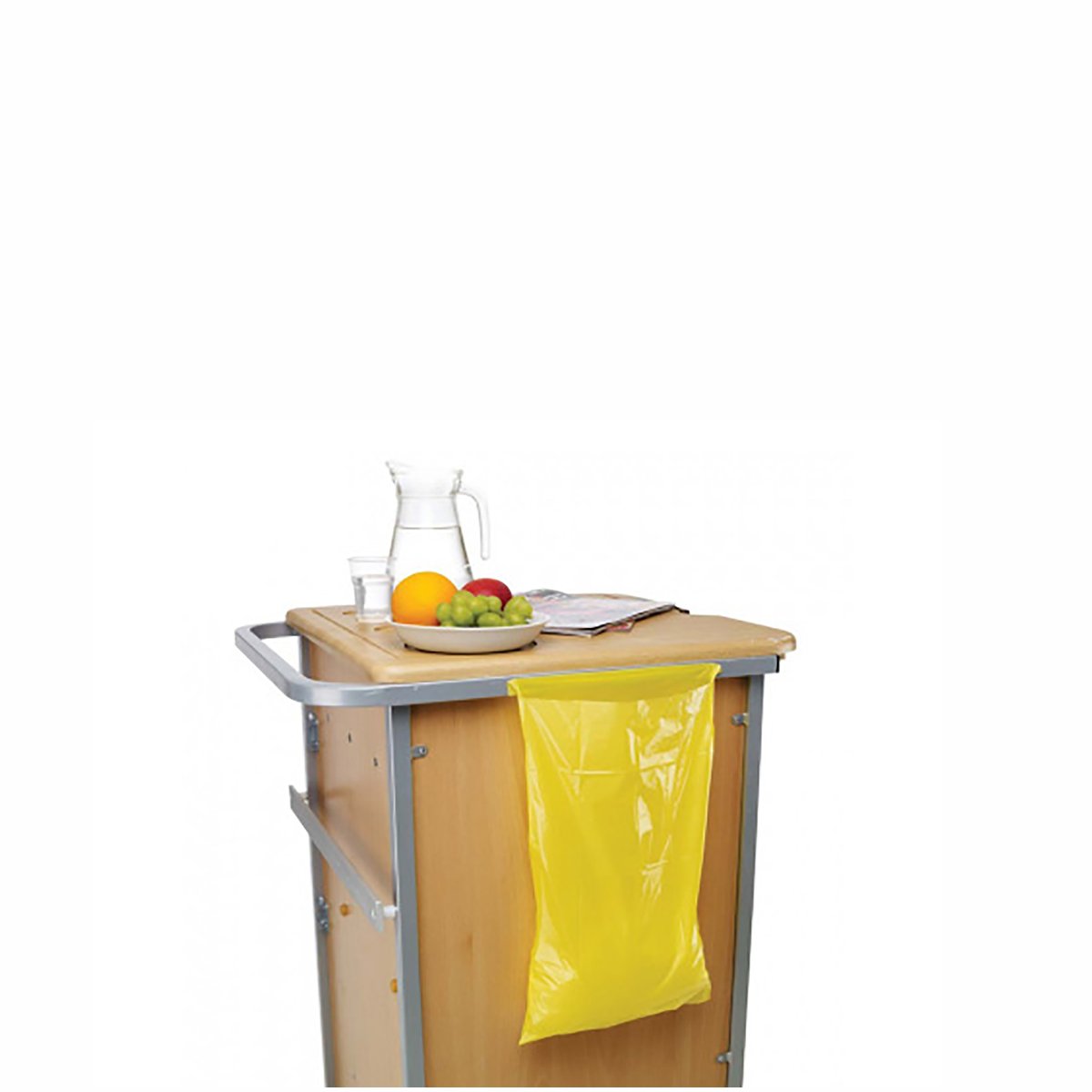 Pack of 25 27cm x 46cm Yellow Biohazard Disposal Bags