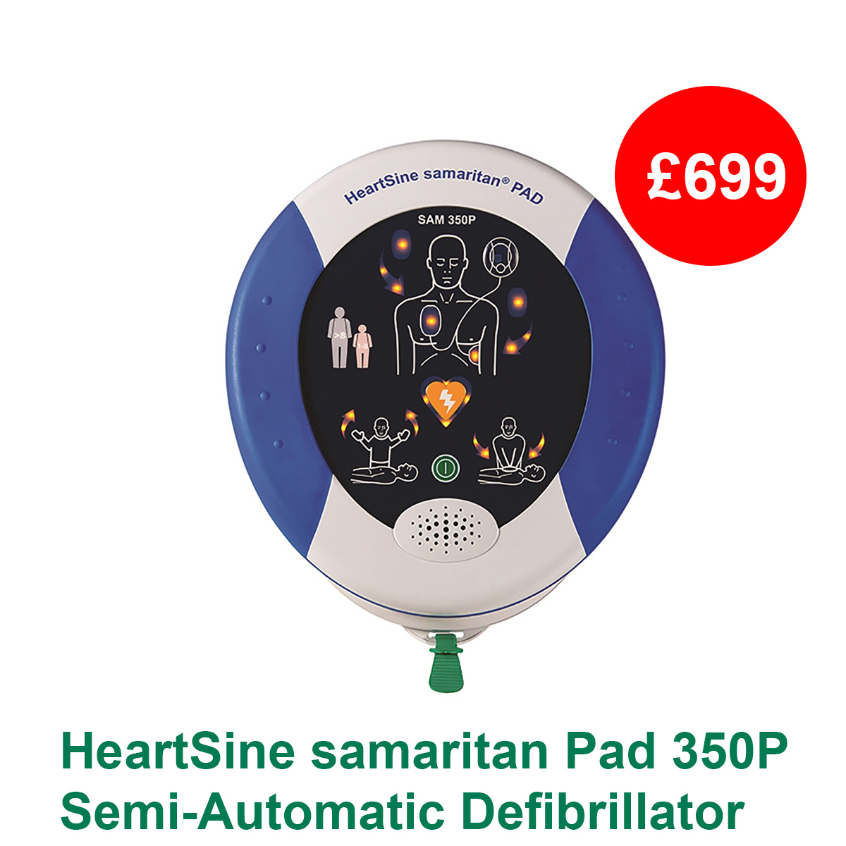 HeartSine samaritan Pad 350P Semi-Automatic Defibrillator