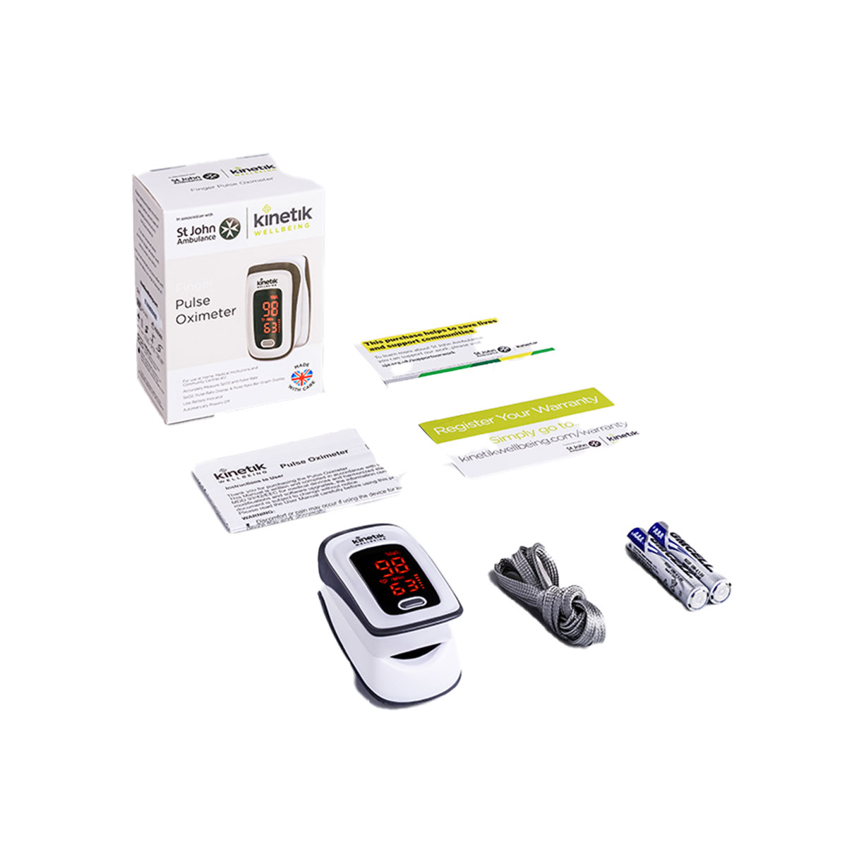 Kinetik Wellbeing Oximeter