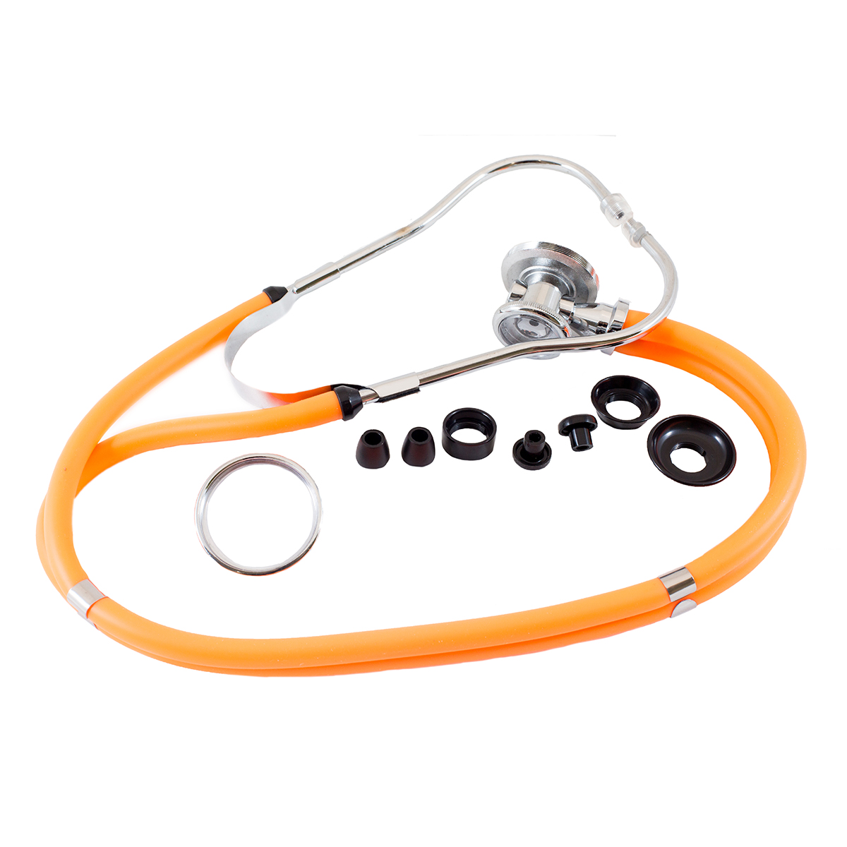 Orange Timesco™ Twin Tube Sprague Rappaport Stethoscope | St John Ambulance