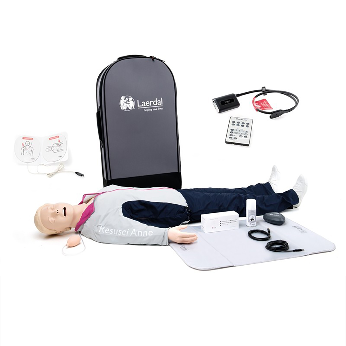 Laerdal Resusci® Anne QCPR AED Training Manikin Full Body with Airway Head and ShockLink